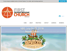 Tablet Screenshot of firstcrcbarrie.com